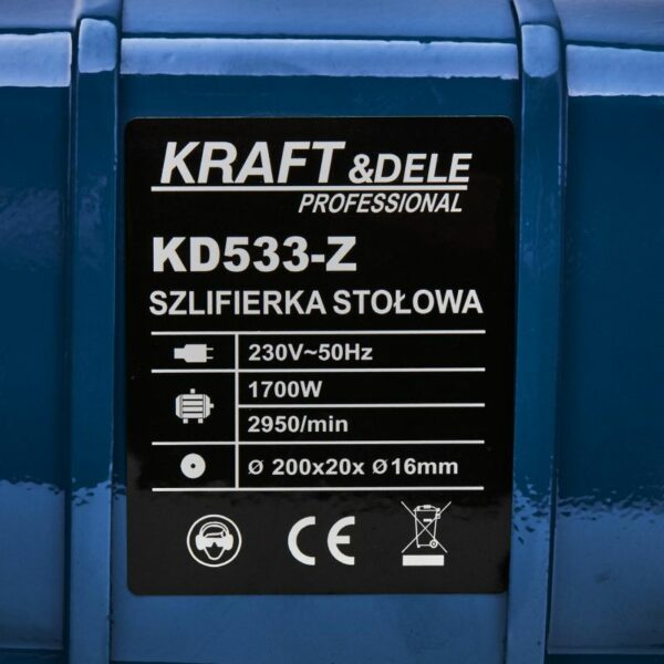Stolna dvostruka brusilica, 1500W, crvena | KD533-Z - Image 15