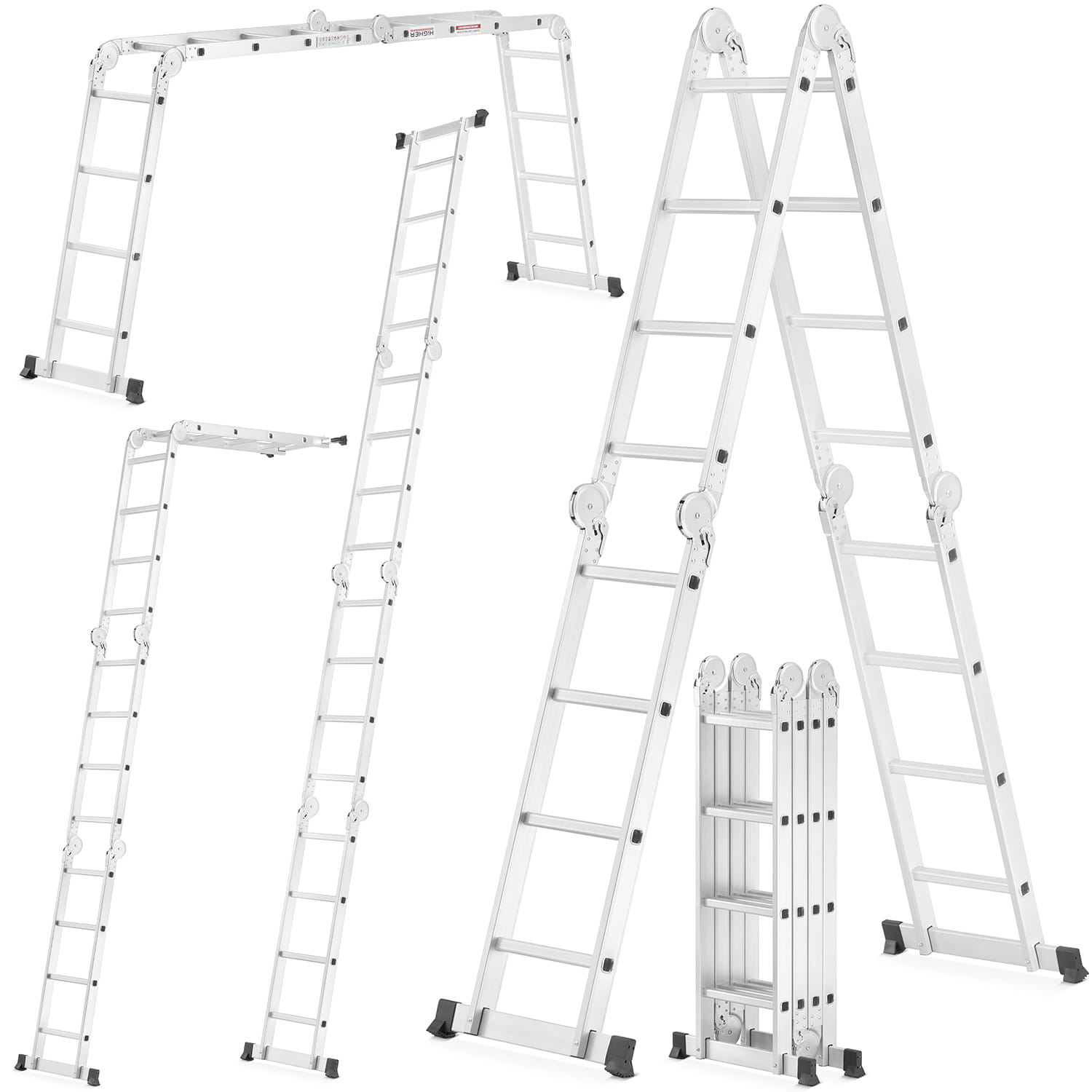 Skela s ljestvama 4x4, bez platforme | 150 kg