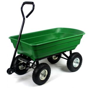 Vrtlarica za prijevoz, zelena, 75 l, dvostruko funkcionalna | Gardenline