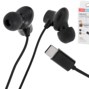 Slušalice, USB-C, 120 cm, crne, L-Brno | BCX5321_1