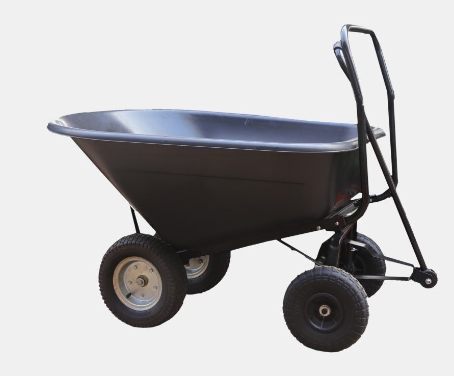 Záhradný sklápací vozík je určený na prepravu ľahkých ale aj ťažších nákladov do 300 kg. Konštrukcia vozíka je vyrobená z kvalitných komponentov.