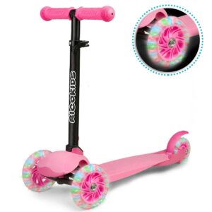 Dječji romobil - tricikl LED kotači | ružičasta