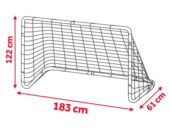 Fudbalski gol, 183 x 122 x 61 cm, 2 kom | Neo-Sport