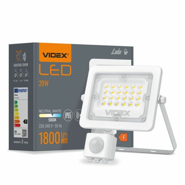 LED reflektor sa senzorom pokreta 1800lm 20W PIR | VIDEX