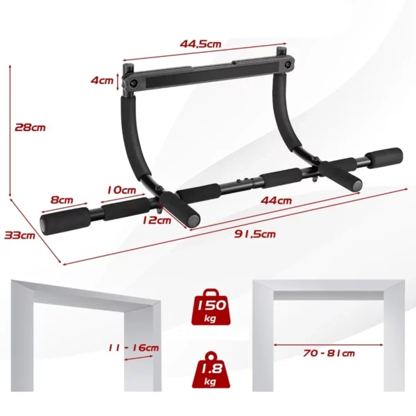 Šipka za vrata, 70-81 cm | 150 kg