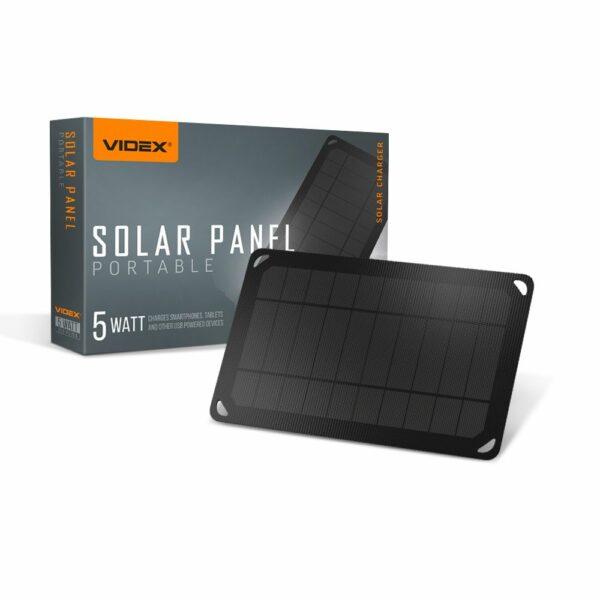 Prijenosni solarni punjač, ​​VSO-F505U, VIDEX | 5W