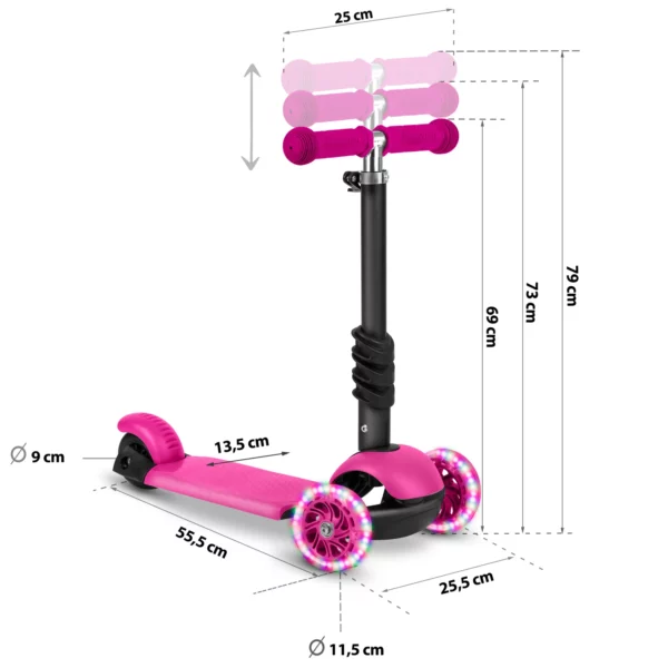 Romobil sa 3 kotača, roza, Ricokids Buggy | BCJ765300