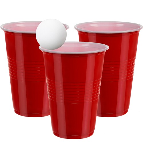 Igra Beer Pong, 50 crvenih čaša, Ruhhy | 21232