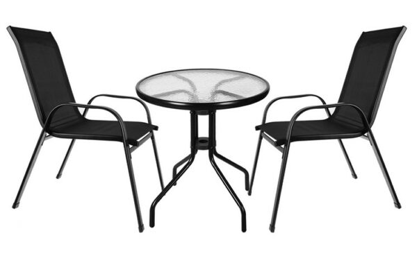 Metalni vrtni set | stol + 2 stolice