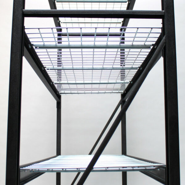 Metalna polica za skladištenje, bez vijaka, 4P | 195,3 x 61 x 184 cm