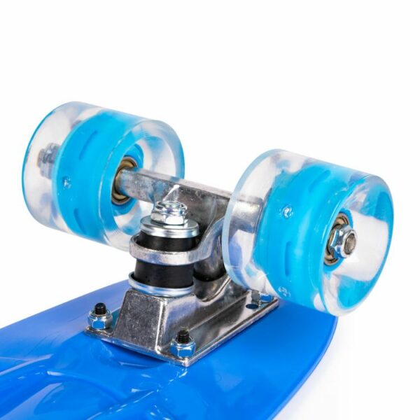 Penny board s LED svjetlećim kotačima | plava
