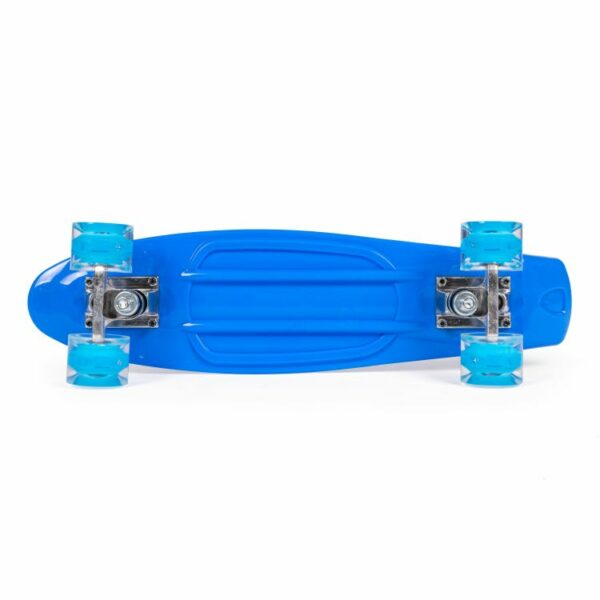 Penny board s LED svjetlećim kotačima | plava