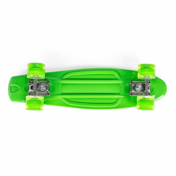 Penny board s LED svjetlećim kotačima | zelena