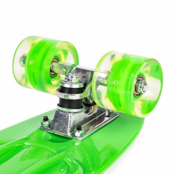 Penny board s LED svjetlećim kotačima | zelena