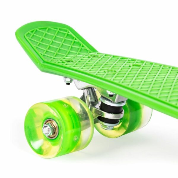 Penny board s LED svjetlećim kotačima | zelena