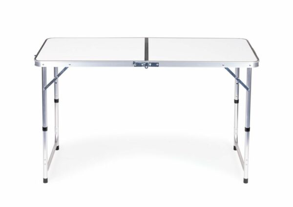 Turistički stol, sklopivi, + 4 stolice, bijeli | 119,5 x 60 cm