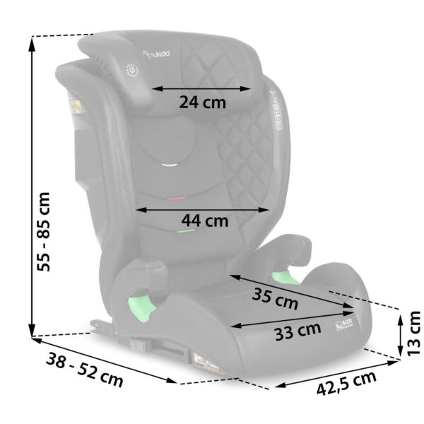 Nukido Louis dječja autosjedalica, 15-36 kg | ISOFIX