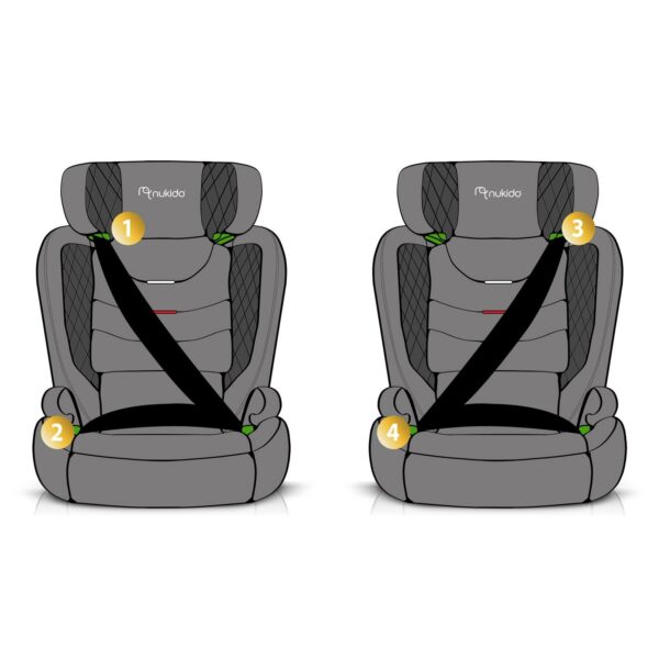 Nukido Louis dječja autosjedalica, 15-36 kg | ISOFIX