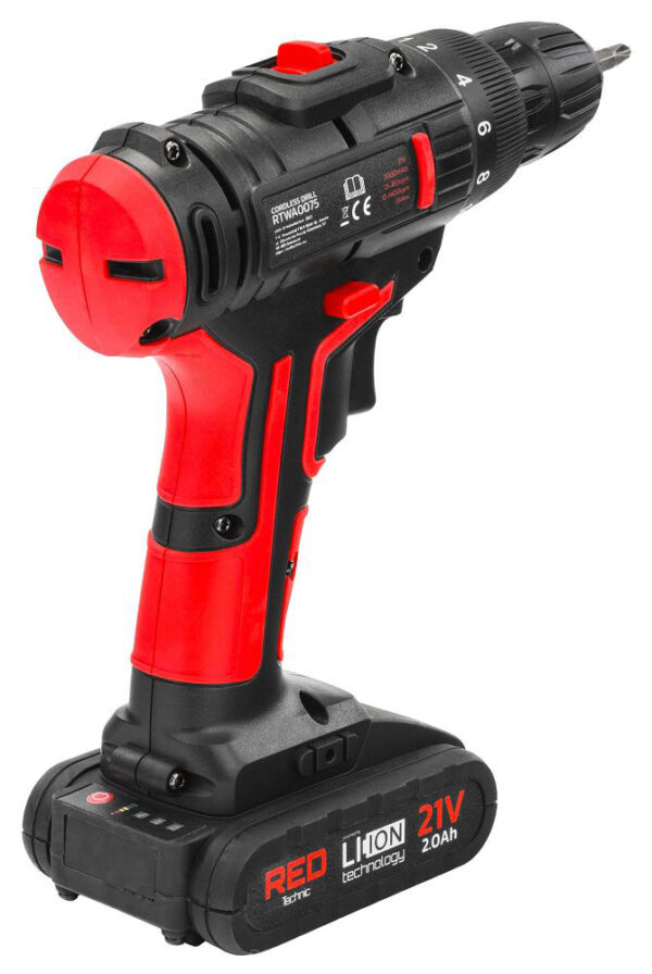 Akumulatorski odvijač RTWA0075, 21V | RED TECHNIC