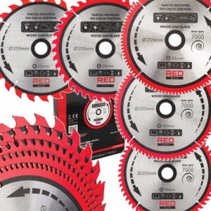 Set od 5 kom. listovi pile RTZTWD0082, 255/30mm | RED TECHNIC