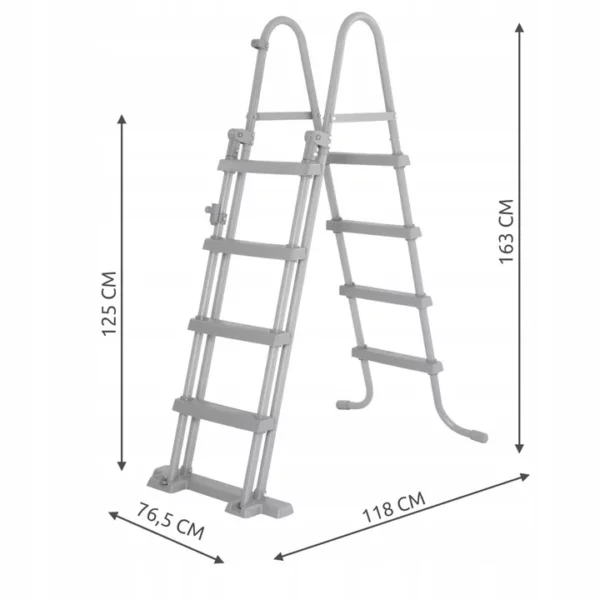 Metalne stepenice za bazen - 122 cm | Bestway 58331