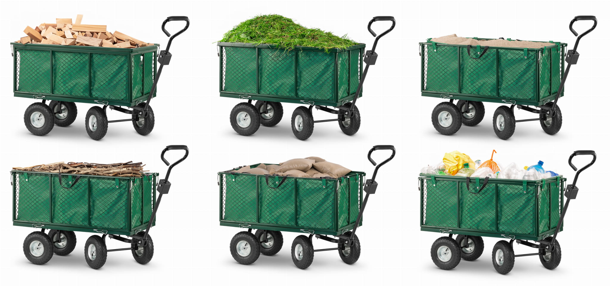 Vrtna transportna kolica - 450 kg | list s ručkama - Image 15