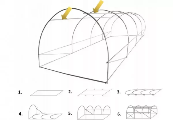 Drvo od vrtne folije 2x3m, zeleno | 6m2