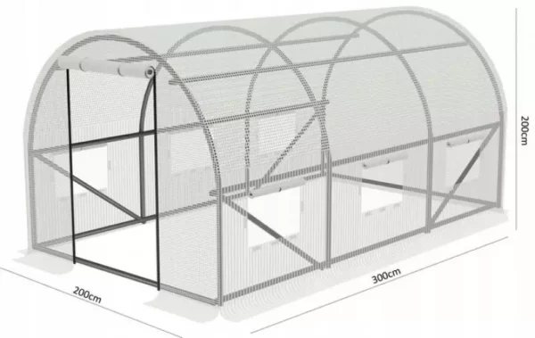 Drvo od vrtne folije 3x2m, bijelo | 6m2