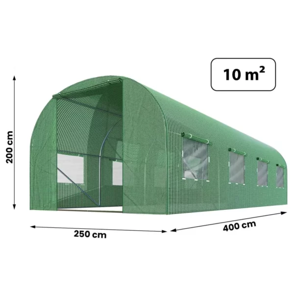 Folija za vrtnu foliju drvo, 4x2,5m, zelena, Plonos | 10m2