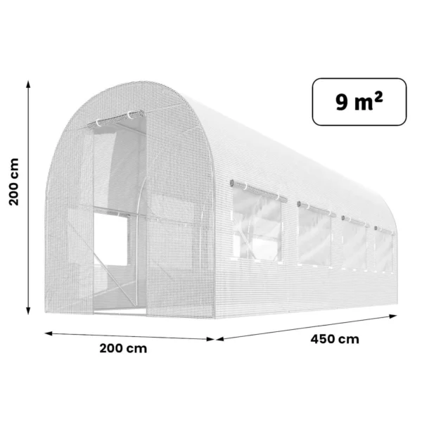 Folija za vrtnu foliju za drvo, 2x4,5m, bijela | 9m2