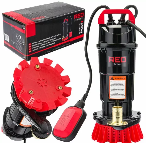 Potopna pumpa s plovkom RTPDW0073, 650W, 8000 l/h | RED TECHNIC