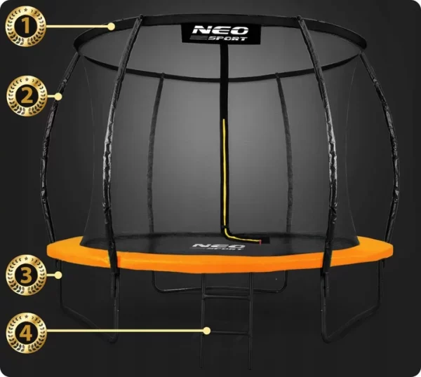 Vrtni trampolin s ljestvama 252 cm Neo-Sport