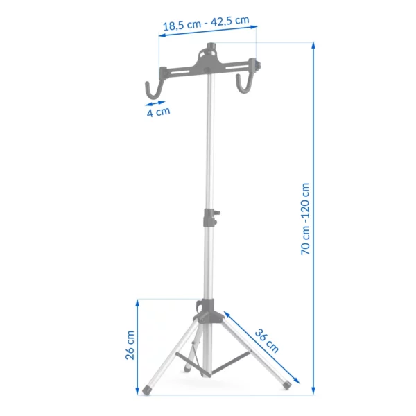 Servisni stalak za bicikl MB2, srebrni, 30 kg | HUMBERG