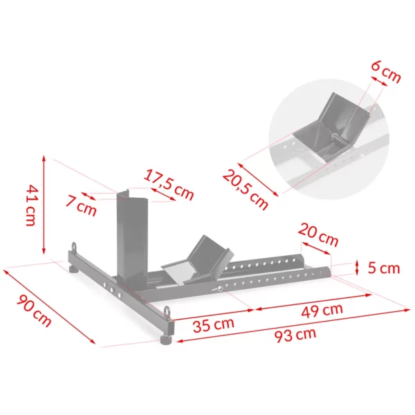 Stalak za motocikl MT3, 500 kg | HUMBERG