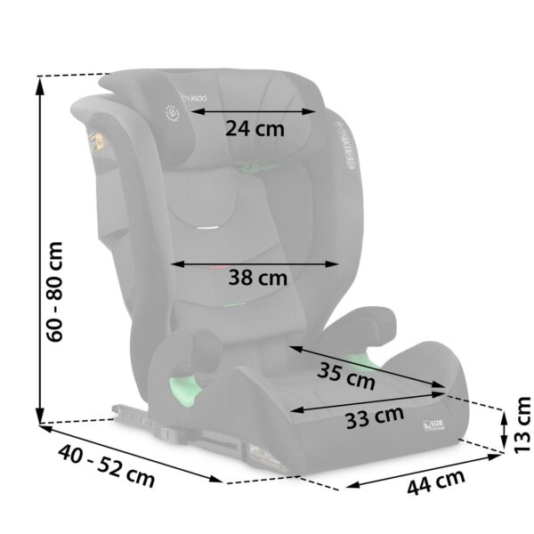 Autosjedalica Louis Soft, ISOFIX, 15-36 kg, siva | Nukido