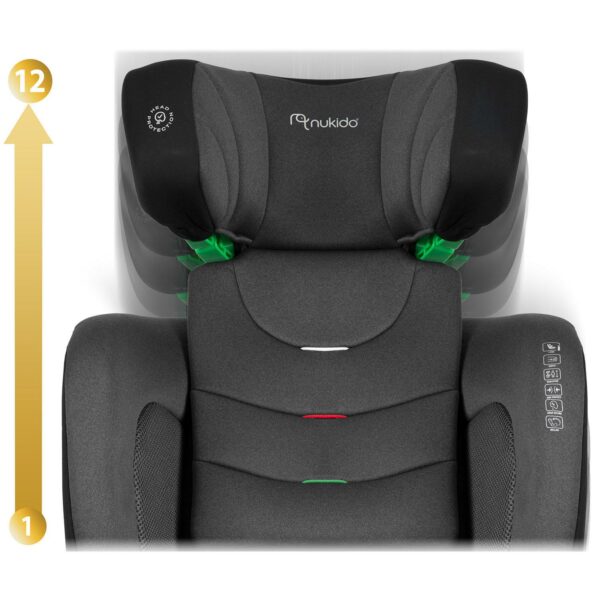 Autosjedalica Louis Soft, ISOFIX, 15-36 kg, siva | Nukido