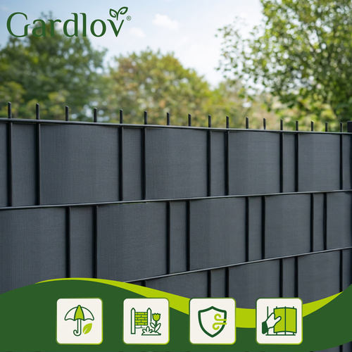 Traka za ogradu, 19cmx35m, 630g/m2, antracit | Gardlov - Image 9