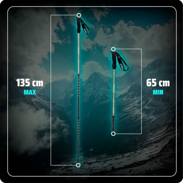 Štapovi za planinarenje NS-381, 135 cm | Neo-Sport