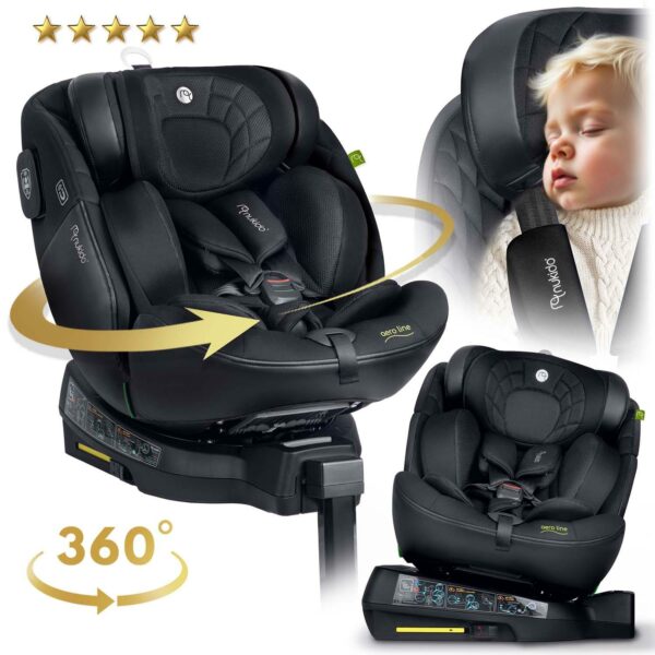 Autosjedalica ISOFIX, 0-36kg, crna | Nukido Prestige - Image 6