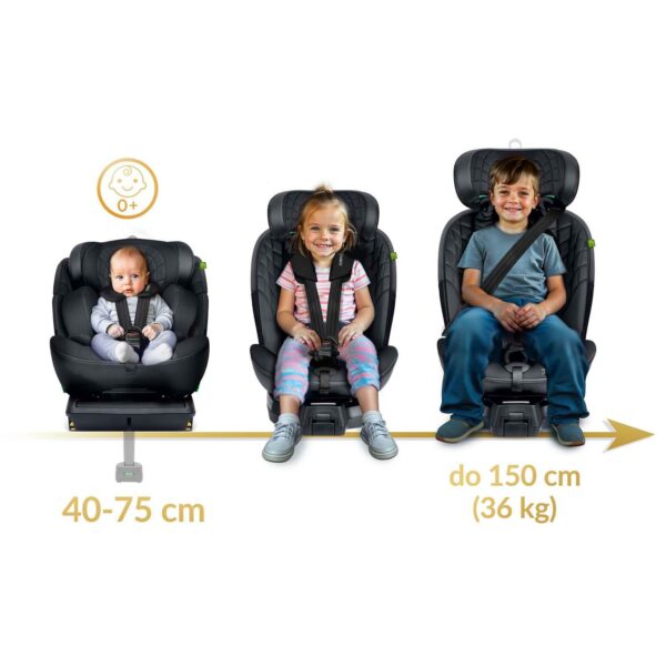 Autosjedalica ISOFIX, 0-36kg, crna | Nukido Prestige - Image 9