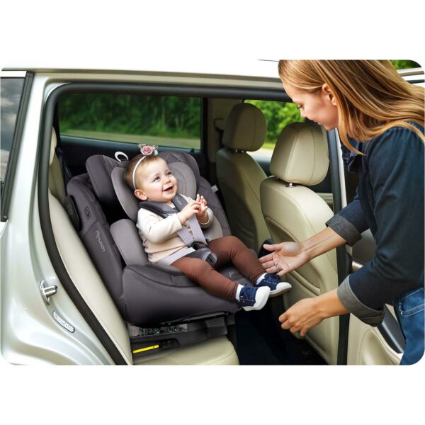 Autosjedalica ISOFIX, 0-36kg, siva | Nukido Prestige - Image 14