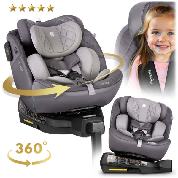 Autosjedalica ISOFIX, 0-36kg, siva | Nukido Prestige - Image 8