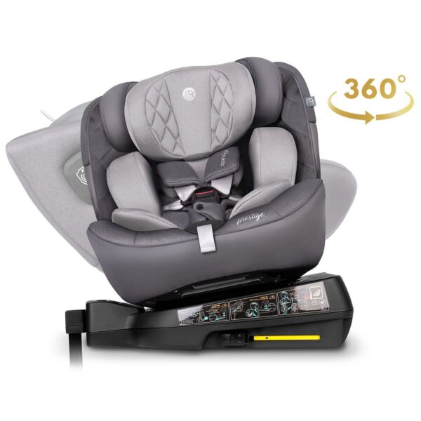 Autosjedalica ISOFIX, 0-36kg, siva | Nukido Prestige - Image 9