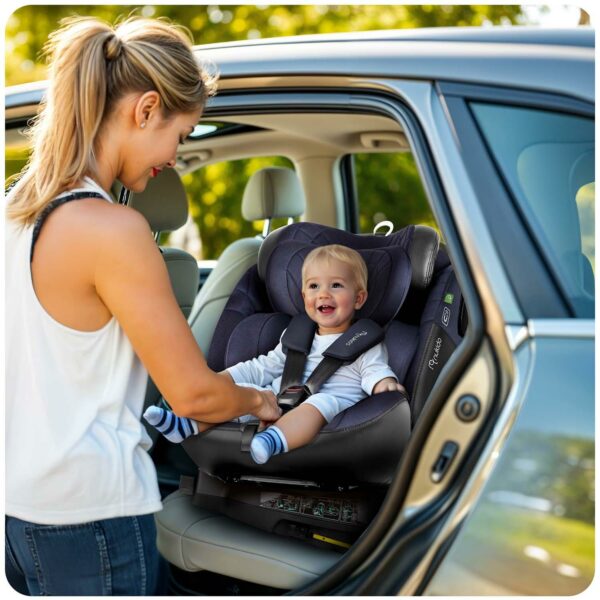 Autosjedalica ISOFIX, 0-36kg, tamnoplava | Nukido Prestige - Image 15