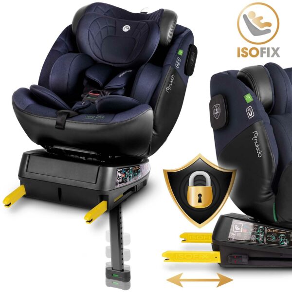 Autosjedalica ISOFIX, 0-36kg, tamnoplava | Nukido Prestige - Image 13