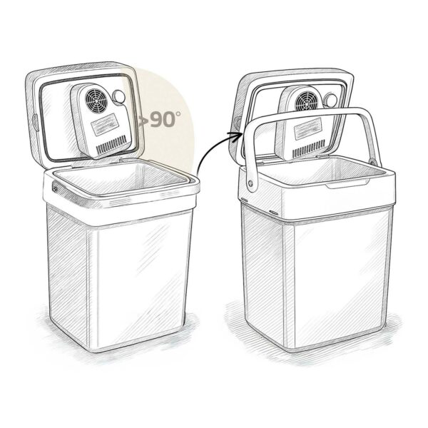 Prijenosni hladnjak Icemax, ECO, 26L, bijeli | Berdsen - Image 4