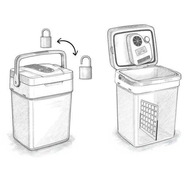 Prijenosni hladnjak Icemax, ECO, 26L, bijeli | Berdsen - Image 5