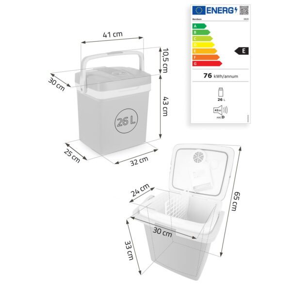 Prijenosni hladnjak Icemax, ECO, 26L, crni | Berdsen - Image 3