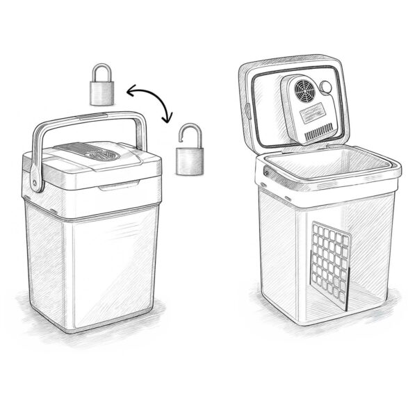 Prijenosni hladnjak Icemax, ECO, 26L, crni | Berdsen - Image 4