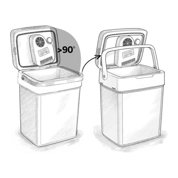 Prijenosni hladnjak Icemax, ECO, 26L, crni | Berdsen - Image 5